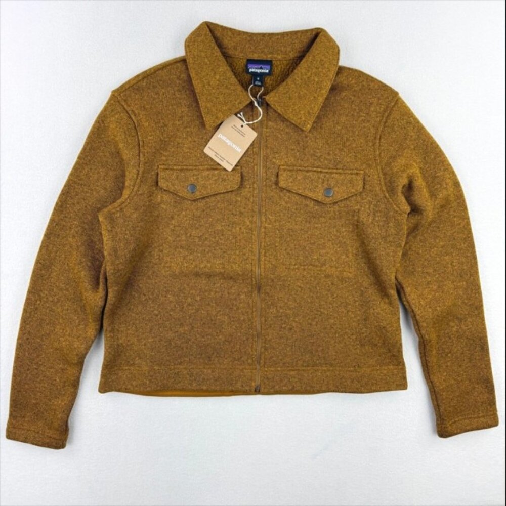 Patagonia Better Sweater Chore Jacket Womens Size M Brown 26115 Zip Fleece NWT